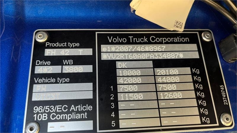 Volvo FH 540 Globetrotter XL, fuld luft affjedring og Al - رأس تريلا: صورة 4 Volvo FH 540 Globetrotter XL, fuld luft affjedring og Al - رأس تريلا: صورة 4