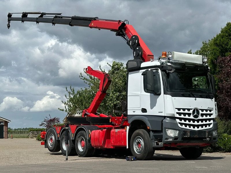 Mercedes-Benz Arocs 3251 8x4 TRIPLE!!26TM KRAAN/HAAK!!EURO6!!TOP! - شاحنة برافعة خطافية, شاحنة كرين: صورة 1 Mercedes-Benz Arocs 3251 8x4 TRIPLE!!26TM KRAAN/HAAK!!EURO6!!TOP! - شاحنة برافعة خطافية, شاحنة كرين: صورة 1