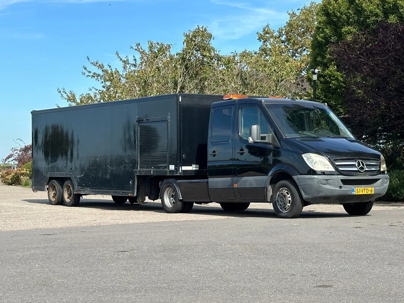 Mercedes-Benz Sprinter 518 CDI V6!!!DUBBEL CABINE!!automaat met VAN DEN OEVER BE- trailer!! - مقطورة السحب: صورة 1 Mercedes-Benz Sprinter 518 CDI V6!!!DUBBEL CABINE!!automaat met VAN DEN OEVER BE- trailer!! - مقطورة السحب: صورة 1
