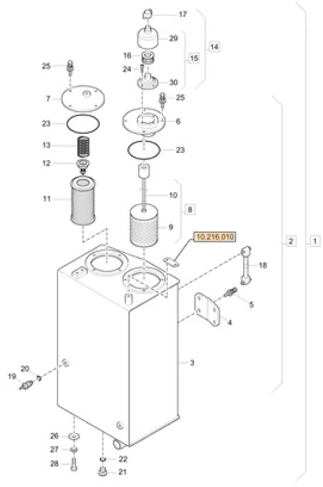 Case 3LML03100 - 3LML03101 - خزان الوقود - آلات الإنشاء: صورة 2 Case 3LML03100 - 3LML03101 - خزان الوقود - آلات الإنشاء: صورة 2