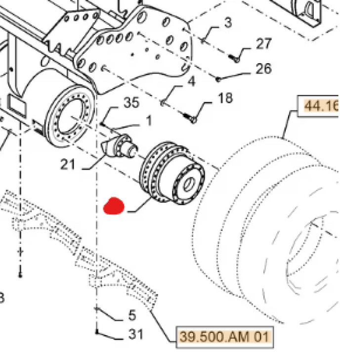 Case 48072673 - صندوق التروس - آلات الإنشاء: صورة 1 Case 48072673 - صندوق التروس - آلات الإنشاء: صورة 1
