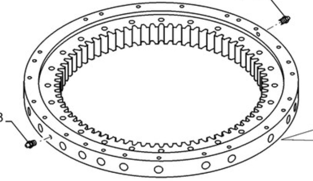 Case KAB10010 - KAB0730 - حلقة الدوران - آلات الإنشاء: صورة 1 Case KAB10010 - KAB0730 - حلقة الدوران - آلات الإنشاء: صورة 1