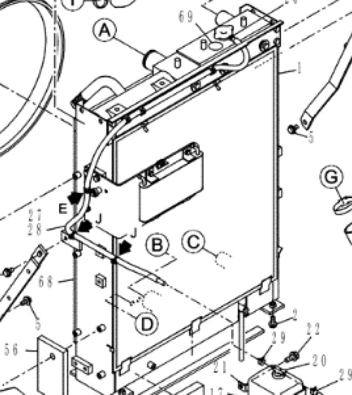 Case KNH11000 - 51657274 - نظام التبريد - آلات الإنشاء: صورة 1 Case KNH11000 - 51657274 - نظام التبريد - آلات الإنشاء: صورة 1