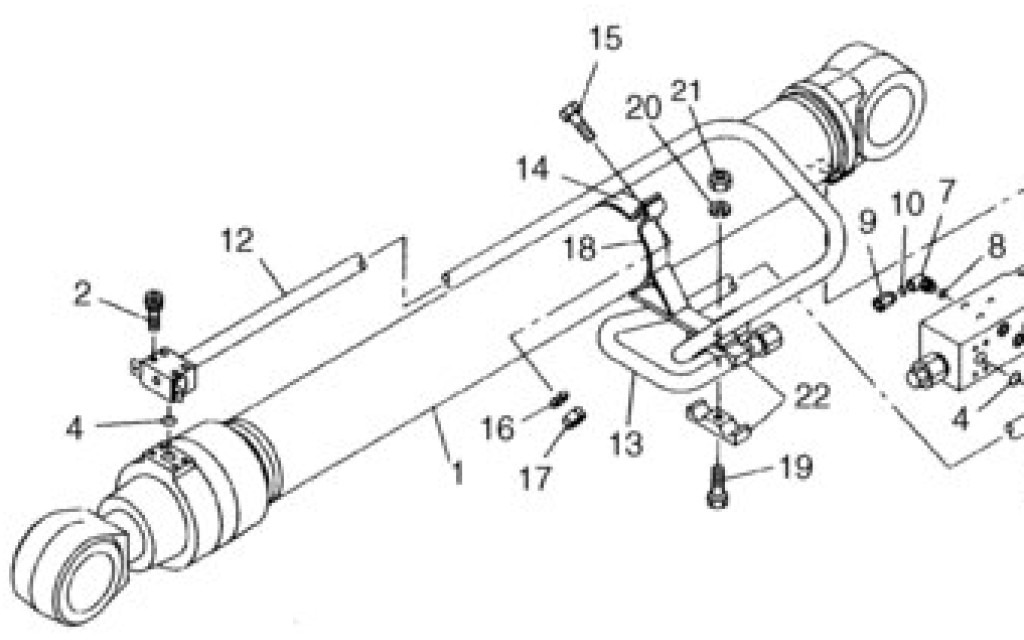 Case KRV3485 - أسطوانة هيدروليكية - آلات زراعية: صورة 1 Case KRV3485 - أسطوانة هيدروليكية - آلات زراعية: صورة 1