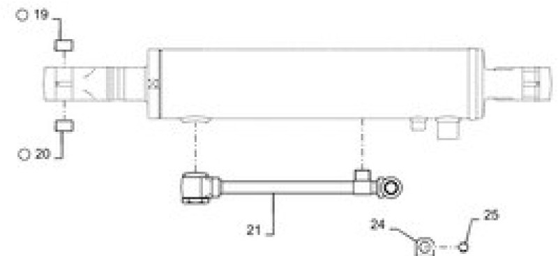Case PW01V00073F1 - أسطوانة هيدروليكية - آلات زراعية: صورة 1 Case PW01V00073F1 - أسطوانة هيدروليكية - آلات زراعية: صورة 1