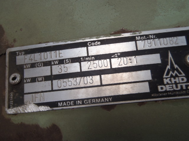 Deutz F4L1011E - - محرك - آلات الإنشاء: صورة 5 Deutz F4L1011E - - محرك - آلات الإنشاء: صورة 5
