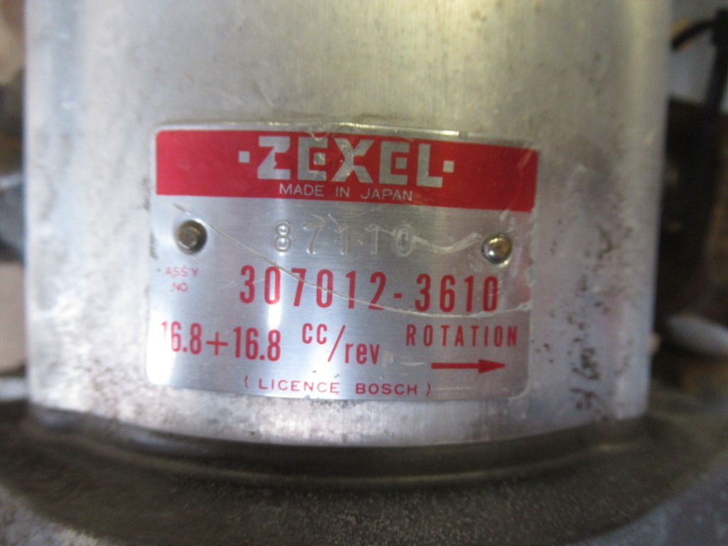 Zexel 307012-3610 - - مضخة هيدروليكية - آلات الإنشاء: صورة 4 Zexel 307012-3610 - - مضخة هيدروليكية - آلات الإنشاء: صورة 4