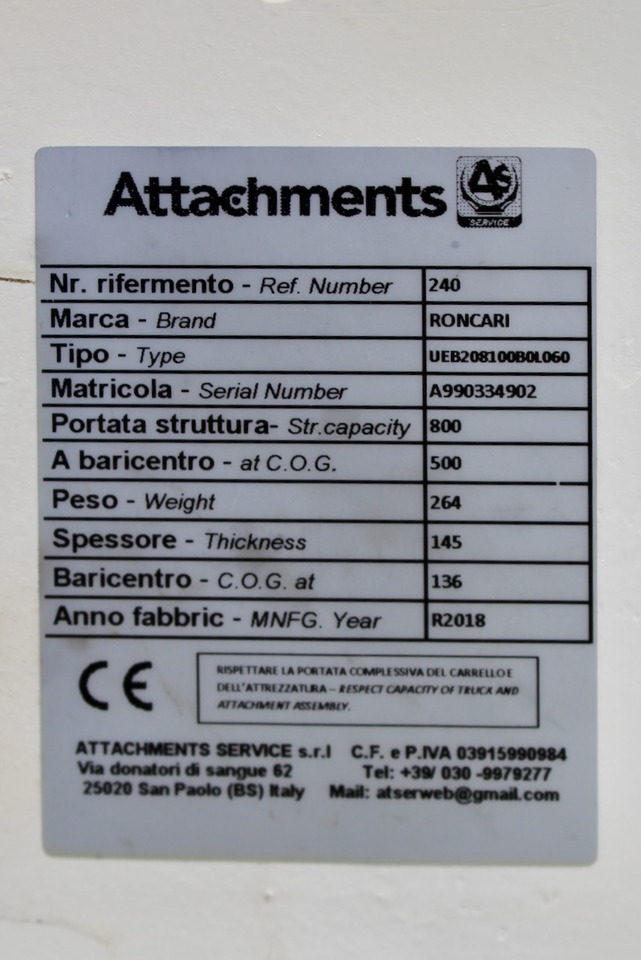 RONCARI UEB208100B0L060 - مشبك: صورة 5 RONCARI UEB208100B0L060 - مشبك: صورة 5