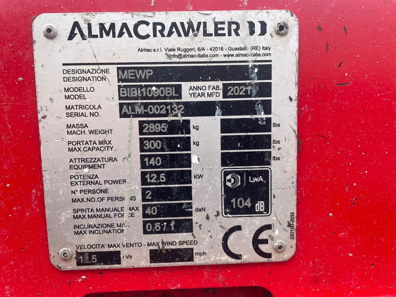 Almacrawler BIBI 1090BL EVO - مرفاع مقصي: صورة 3 Almacrawler BIBI 1090BL EVO - مرفاع مقصي: صورة 3