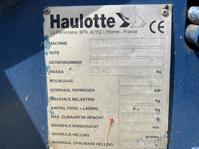 Haulotte H 15 SX - مرفاع مقصي: صورة 3 Haulotte H 15 SX - مرفاع مقصي: صورة 3