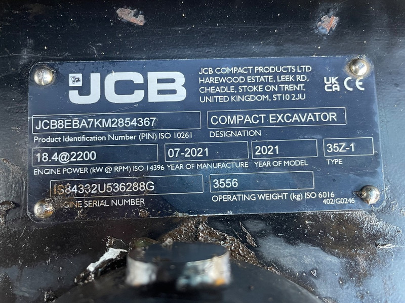 JCB 35Z-1 - حفار صغير: صورة 3 JCB 35Z-1 - حفار صغير: صورة 3