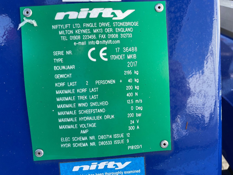 Niftylift 170 H D E T - منصة العمل الجوية مقطورة: صورة 3 Niftylift 170 H D E T - منصة العمل الجوية مقطورة: صورة 3