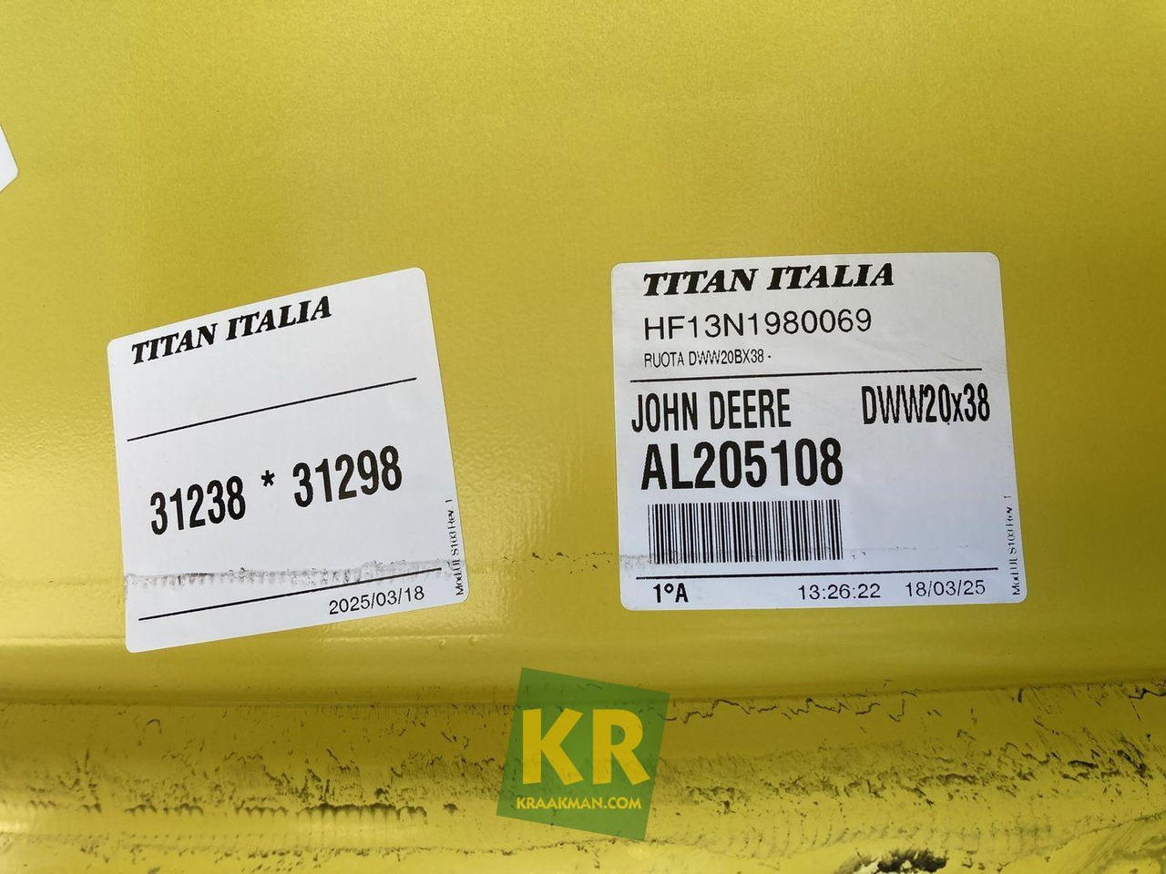 18 X 38 velg John Deere - الجنوط - جرار: صورة 4 18 X 38 velg John Deere - الجنوط - جرار: صورة 4