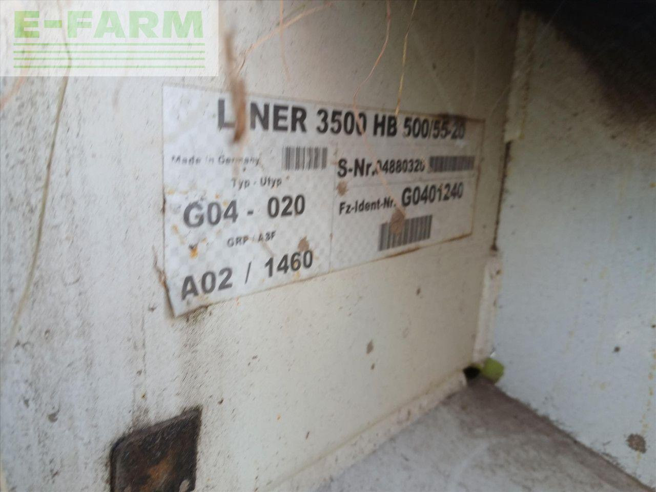 CLAAS LINER 3500HB - نشارة الدريس/ شوكة جرف: صورة 2 CLAAS LINER 3500HB - نشارة الدريس/ شوكة جرف: صورة 2