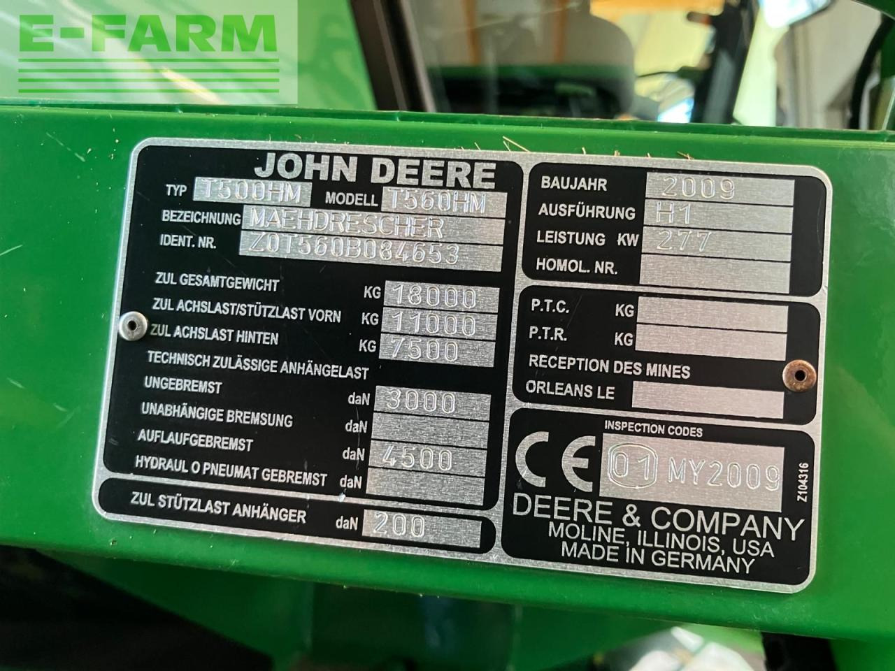 حصادة John Deere T560HM: صورة 14