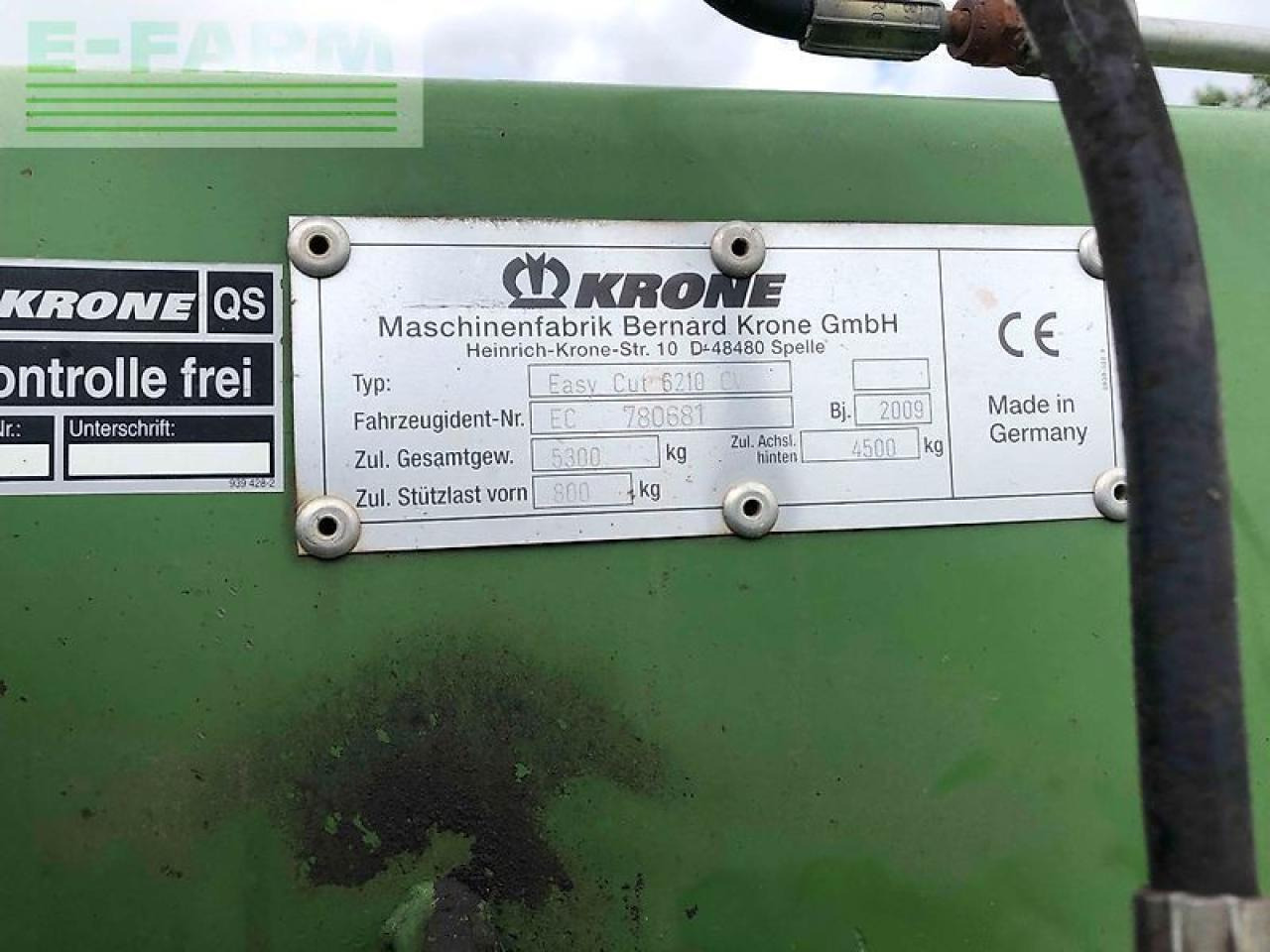 Krone easy cut 6210 cv - جزازة العشب: صورة 5 Krone easy cut 6210 cv - جزازة العشب: صورة 5