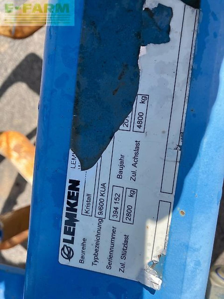 آلة حراثة Lemken kristall 9/600 kua: صورة 8