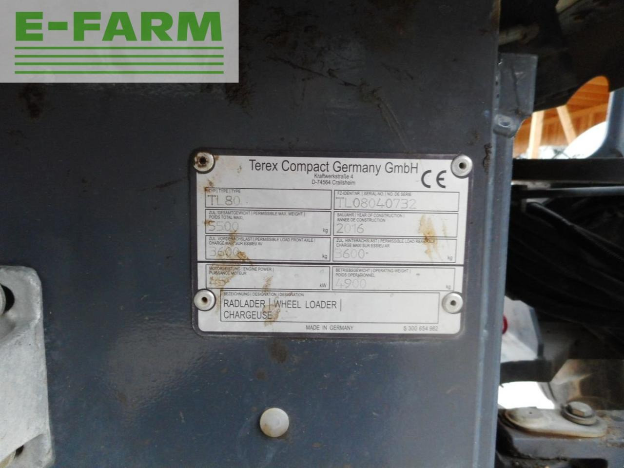 حفار صغير Terex tl 80 ( 5.000kg ): صورة 6