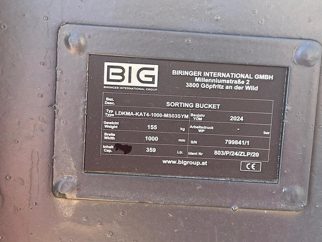 Big Sortierlöffel / Sortierschaufel 100 cm mit Lehnhoff MS03 Symlock Aufnahme - بكت: صورة 5 Big Sortierlöffel / Sortierschaufel 100 cm mit Lehnhoff MS03 Symlock Aufnahme - بكت: صورة 5