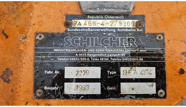 Schilcher SHEA 4104 - جرافة ثلج: صورة 4 Schilcher SHEA 4104 - جرافة ثلج: صورة 4
