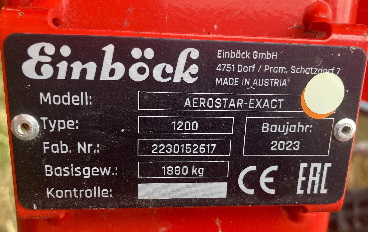 Einböck Aerostar-Exact 1200 - معدات التسميد: صورة 2 Einböck Aerostar-Exact 1200 - معدات التسميد: صورة 2