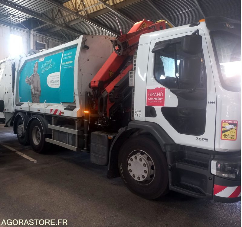 BOM GRUE Renault PREMIUM 26T / benne Geesinknorba grue Palfinger (ref. BT66) - شاحنة قمامة: صورة 2 BOM GRUE Renault PREMIUM 26T / benne Geesinknorba grue Palfinger (ref. BT66) - شاحنة قمامة: صورة 2