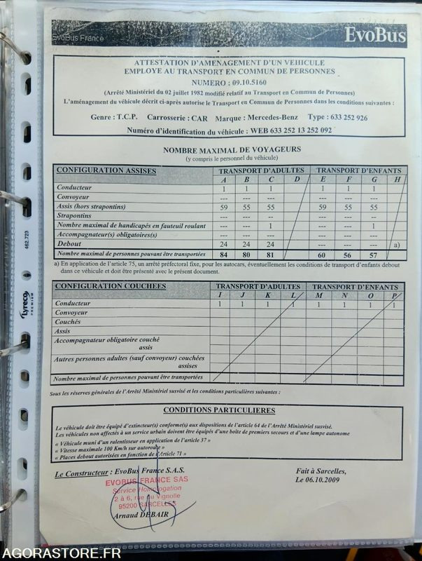 MERCEDES INTOURO N°093377 - حافلة مدرسية: صورة 3 MERCEDES INTOURO N°093377 - حافلة مدرسية: صورة 3