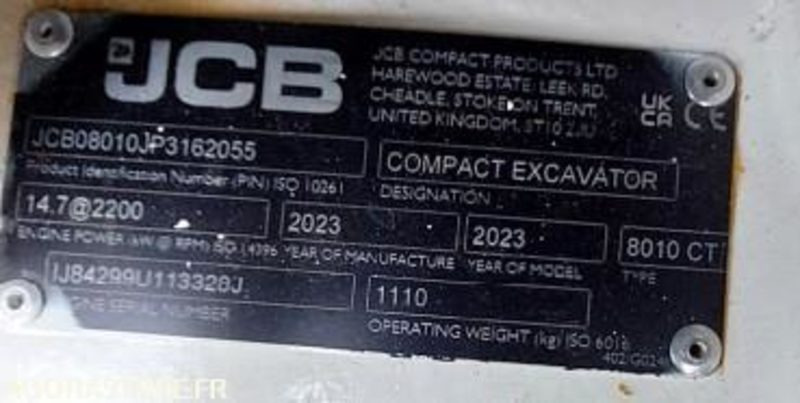 Mini Pelle 1T JCB 8010CTS + Remorque - 2023 / (NEUVE) 19 HEURES (EMF201) - حفار صغير: صورة 4 Mini Pelle 1T JCB 8010CTS + Remorque - 2023 / (NEUVE) 19 HEURES (EMF201) - حفار صغير: صورة 4
