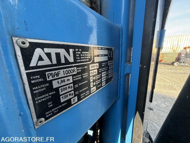 تأجير  Nacelle TOUCAN ATN 1000R mât vertical Electrique 10 m Nacelle TOUCAN ATN 1000R mât vertical Electrique 10 m: صورة 16