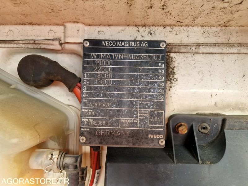 شاحنة Porteur Benne Grue Iveco 310 E5 - 2008 - 140755 Kms - DW524GX: صورة 12 شاحنة Porteur Benne Grue Iveco 310 E5 - 2008 - 140755 Kms - DW524GX: صورة 12