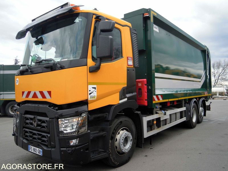 Renault 6x2 Gamme C équipé d'une benne à chargement latéral Maxxum Robopac 23m3 - شاحنة قمامة: صورة 2 Renault 6x2 Gamme C équipé d'une benne à chargement latéral Maxxum Robopac 23m3 - شاحنة قمامة: صورة 2