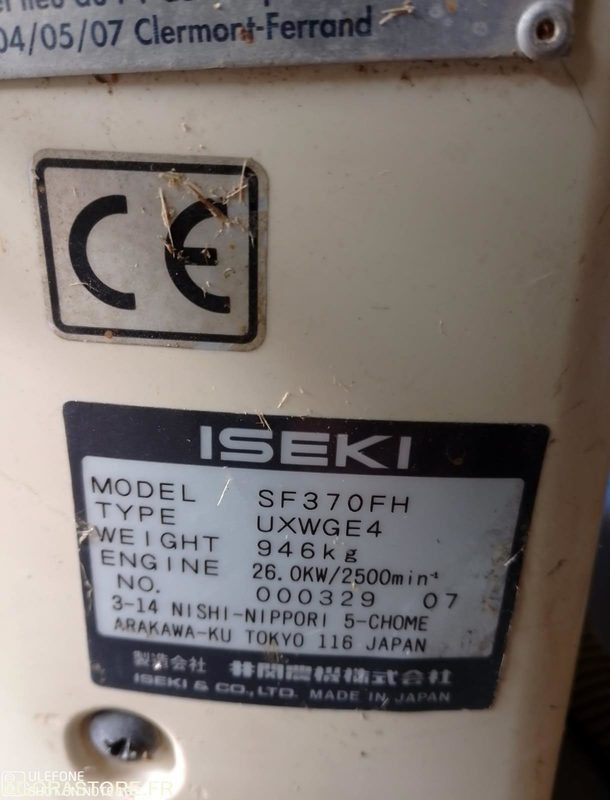 Tondeuse Iseki SF 370 2008 4000h fonctionnel - جزازة عشب الحدائق: صورة 4 Tondeuse Iseki SF 370 2008 4000h fonctionnel - جزازة عشب الحدائق: صورة 4