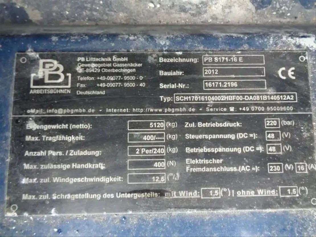 Diversen PB S171-16 - مرفاع مقصي: صورة 5 Diversen PB S171-16 - مرفاع مقصي: صورة 5