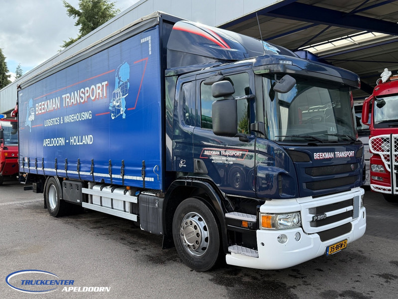 شاحنة ذات ستائر جانبية Scania P250 Euro 6, Laadklep, Schuifdak: صورة 1