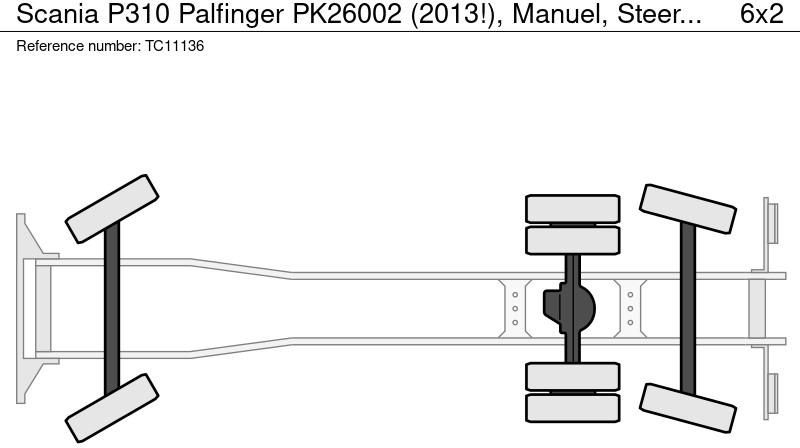 Scania P310 Palfinger PK26002 (2013!), Manuel, Steering axle - شاحنات مسطحة, شاحنة كرين: صورة 2 Scania P310 Palfinger PK26002 (2013!), Manuel, Steering axle - شاحنات مسطحة, شاحنة كرين: صورة 2