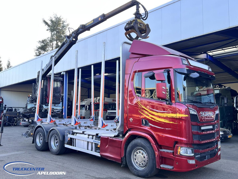 Scania R650 V8 NGS 6x4, Retarder, Jonsered Houtkraan - شاحنة قطع الأشجار, شاحنة كرين: صورة 1 Scania R650 V8 NGS 6x4, Retarder, Jonsered Houtkraan - شاحنة قطع الأشجار, شاحنة كرين: صورة 1
