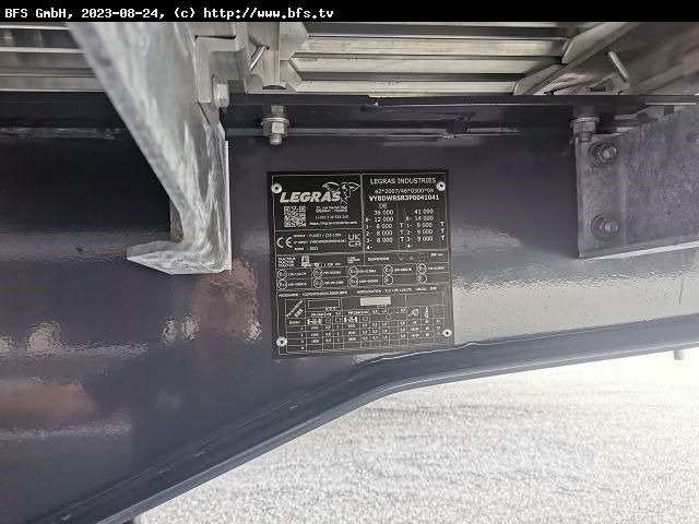 Legras Schubboden FMA SEITENTÜRER, 88 m³ - نصف مقطورة ذات أرضية سير: صورة 2 Legras Schubboden FMA SEITENTÜRER, 88 m³ - نصف مقطورة ذات أرضية سير: صورة 2