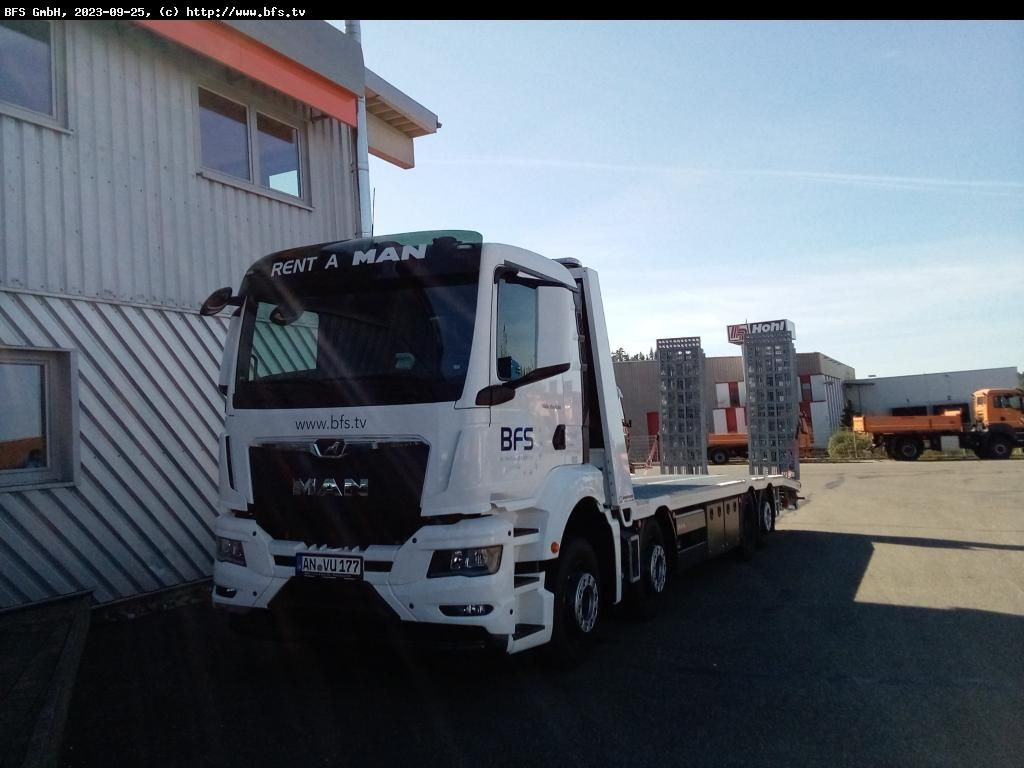 MAN TGS (TG3) 35.430 8x2-6 BL CH NN, Plattform Aufba - شاحنة سحب: صورة 1 MAN TGS (TG3) 35.430 8x2-6 BL CH NN, Plattform Aufba - شاحنة سحب: صورة 1