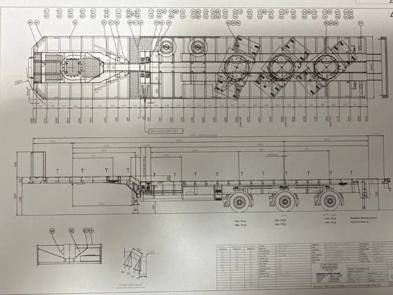 Broshuis 3 X EXTENDABLE TOTALE 42 M + EXTENSION TRACK DEFECTIVE - نصف مقطورة بلودر منخفض: صورة 2 Broshuis 3 X EXTENDABLE TOTALE 42 M + EXTENSION TRACK DEFECTIVE - نصف مقطورة بلودر منخفض: صورة 2