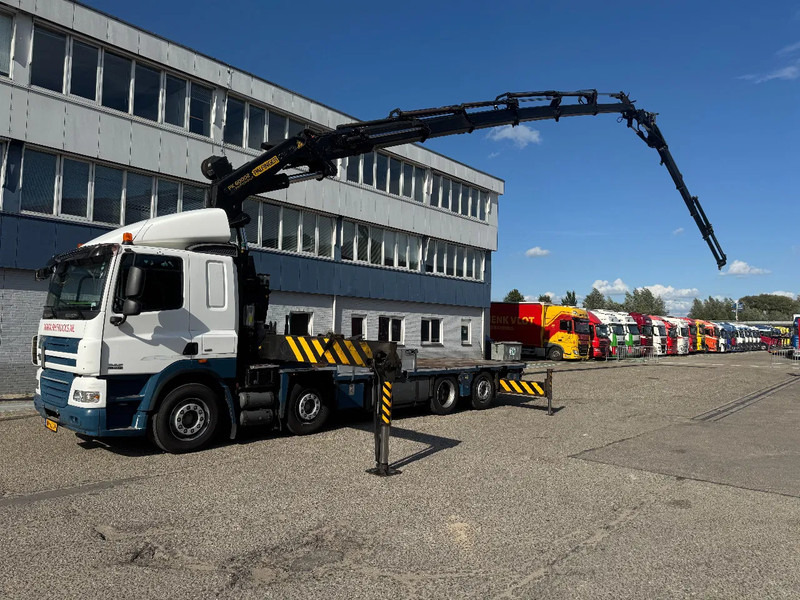 DAF CF 85.410 8X2 EURO 5 PALFINGER PK60002 + FLY JIB + REMOTE + TWISTLOCKS - شاحنات مسطحة, شاحنة كرين: صورة 4 DAF CF 85.410 8X2 EURO 5 PALFINGER PK60002 + FLY JIB + REMOTE + TWISTLOCKS - شاحنات مسطحة, شاحنة كرين: صورة 4