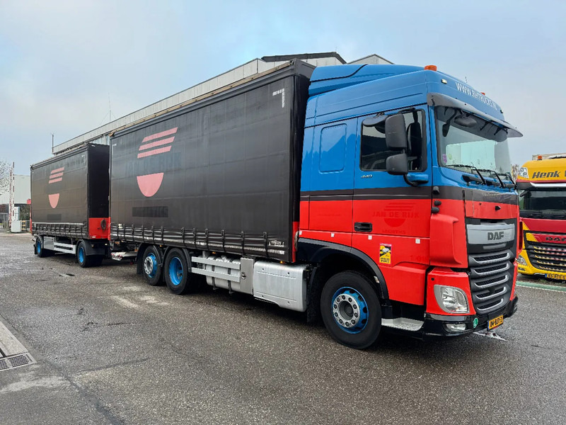 DAF XF 440 6X2 EURO 6 + HERTOGHS HANGER 2X BPW AXLE DHOLLANDIA 3000 KG - شاحنة ذات ستائر جانبية: صورة 3 DAF XF 440 6X2 EURO 6 + HERTOGHS HANGER 2X BPW AXLE DHOLLANDIA 3000 KG - شاحنة ذات ستائر جانبية: صورة 3