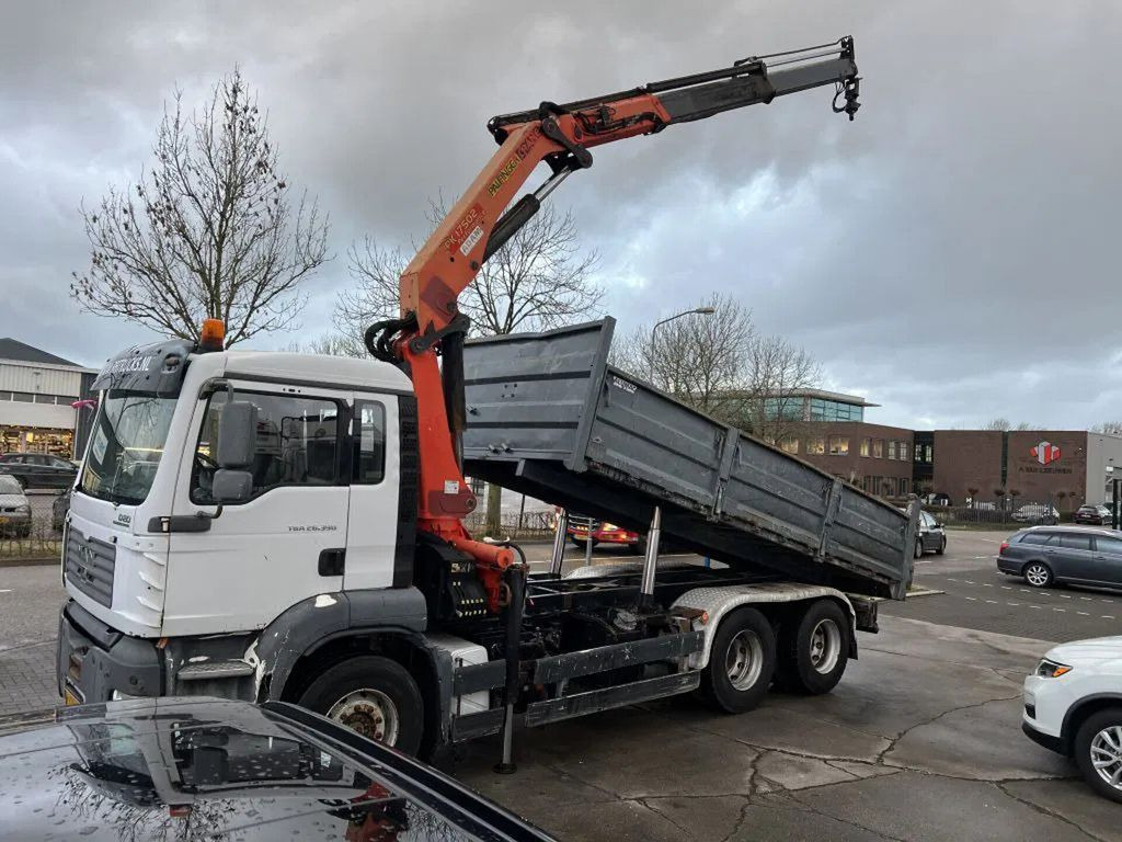 MAN TGA 26.390 6X4 + PALFINGER PK17502 + TIPPER - FU - شاحنة كرين, شاحنة قلاب: صورة 3 MAN TGA 26.390 6X4 + PALFINGER PK17502 + TIPPER - FU - شاحنة كرين, شاحنة قلاب: صورة 3