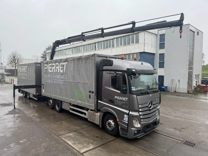 Mercedes-Benz Actros 2645 PALFINGER PK 19 + REMOTE CONTROL + ROYEN HANGER COMPLETE 2017! - شاحنة ذات ستائر جانبية, شاحنة كرين: صورة 3 Mercedes-Benz Actros 2645 PALFINGER PK 19 + REMOTE CONTROL + ROYEN HANGER COMPLETE 2017! - شاحنة ذات ستائر جانبية, شاحنة كرين: صورة 3