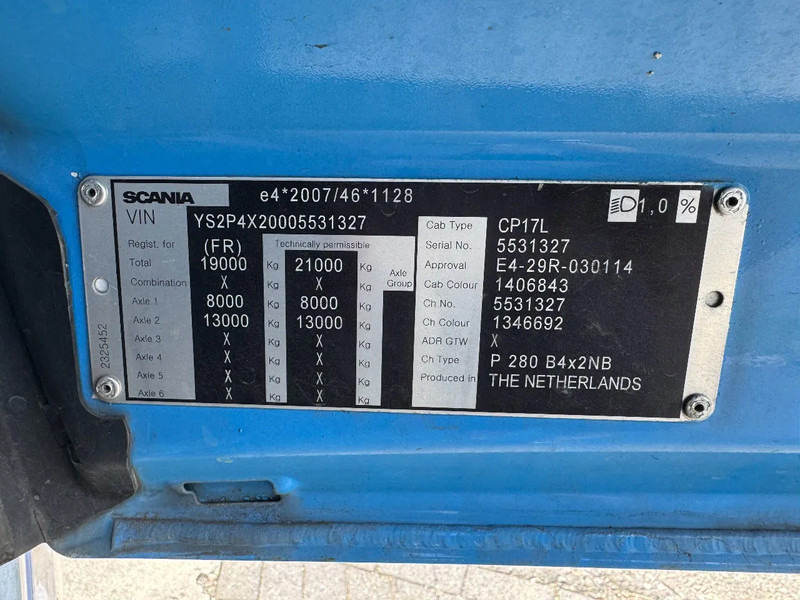 شاحنة كرين Scania P280 4X2 EURO 6 PALFINGER PK12002 + REMOTE CONTROL: صورة 15 شاحنة كرين Scania P280 4X2 EURO 6 PALFINGER PK12002 + REMOTE CONTROL: صورة 15