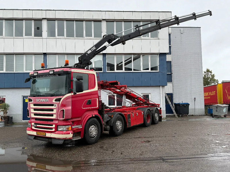 Scania R480 8X2 + HIAB 220-4 + REMOTE + HIAB MULTILIFT - شاحنة - نظام الكابلات, شاحنة كرين: صورة 1 Scania R480 8X2 + HIAB 220-4 + REMOTE + HIAB MULTILIFT - شاحنة - نظام الكابلات, شاحنة كرين: صورة 1