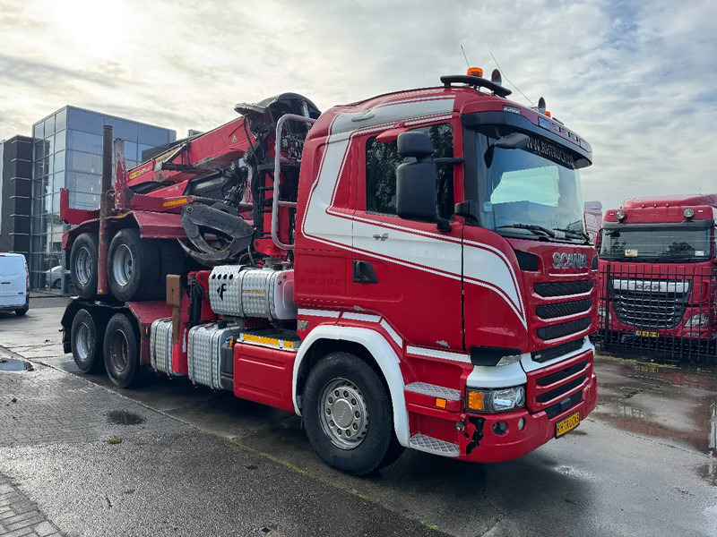 شاحنة قطع الأشجار Scania R580 6X4 EPSILON S270L88 2 AXLE HANGER: صورة 19