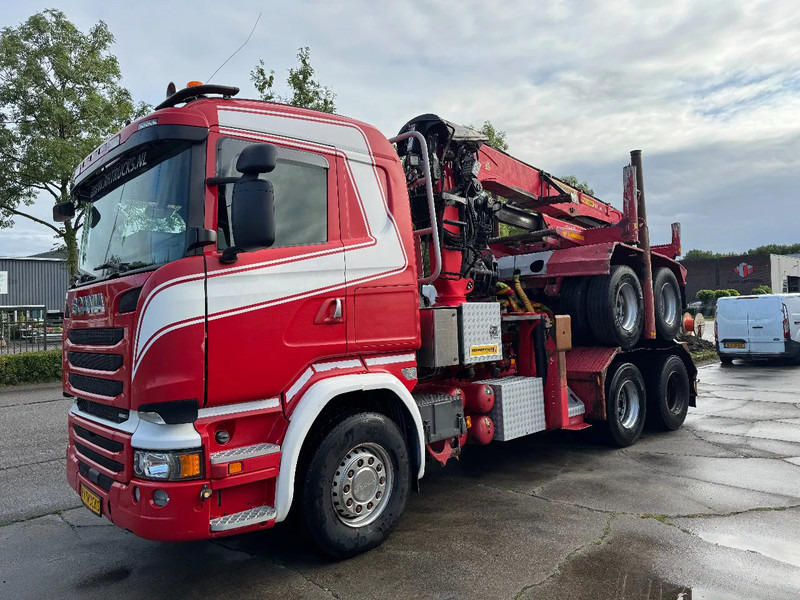 شاحنة قطع الأشجار Scania R580 6X4 EPSILON S270L88 2 AXLE HANGER: صورة 17