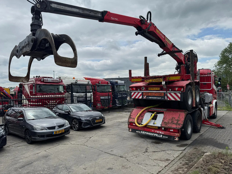 شاحنة قطع الأشجار Scania R580 6X4 EPSILON S270L88 2 AXLE HANGER: صورة 7