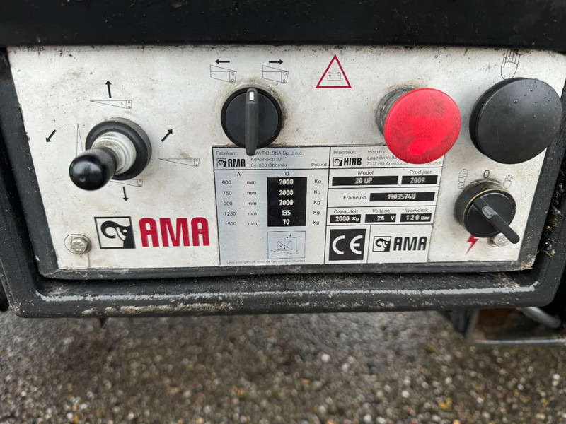 نصف مقطورة بصندوق مغلق Van Hool 3B2014 - BPW + STEERING AXLE + LOADLIFT: صورة 12