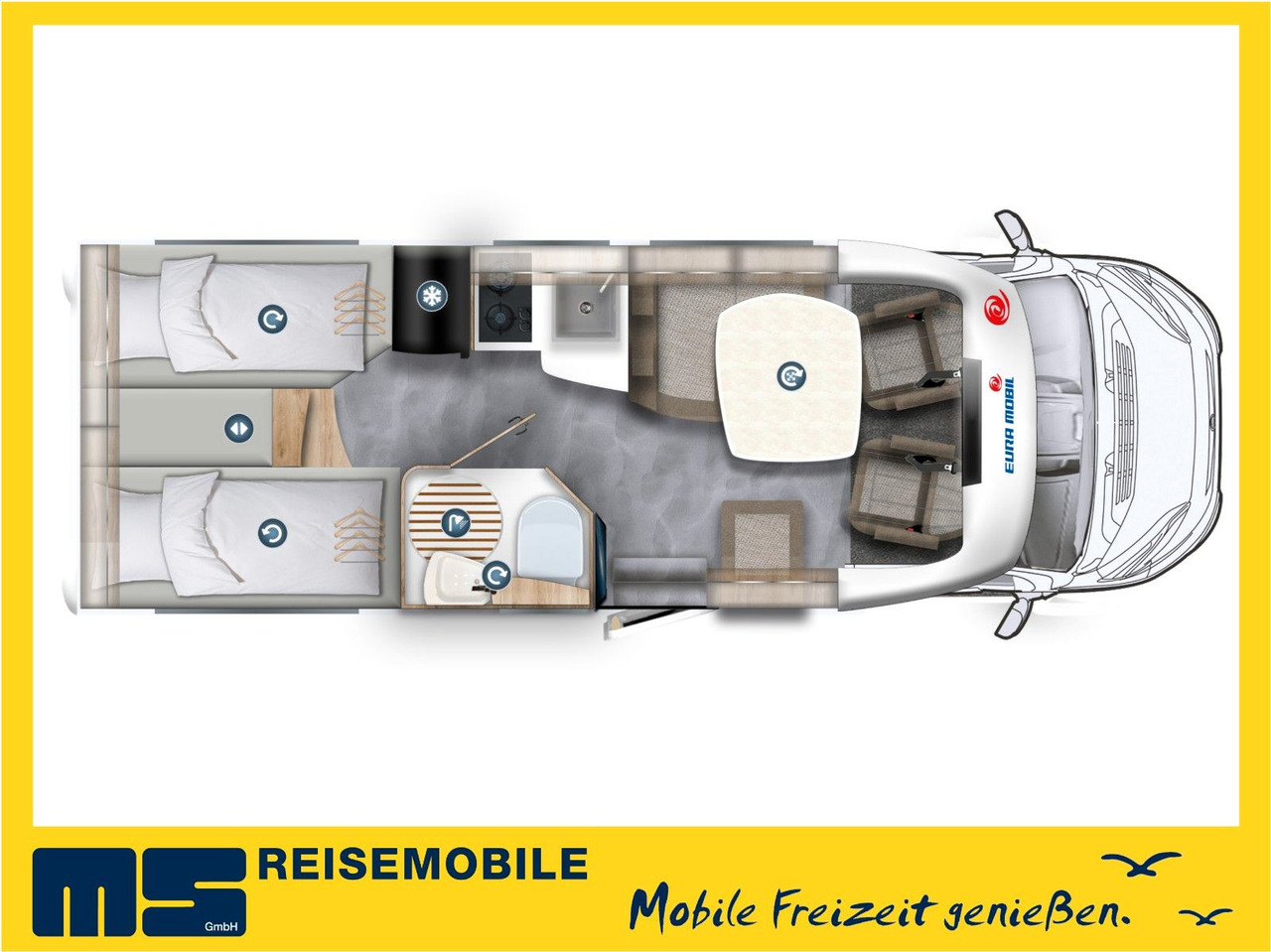 Eura Mobil PROFILA T 695 EB / MODELL 2026 / EINZELBETTEN - موتر هوم شبه متكامل: صورة 2 Eura Mobil PROFILA T 695 EB / MODELL 2026 / EINZELBETTEN - موتر هوم شبه متكامل: صورة 2